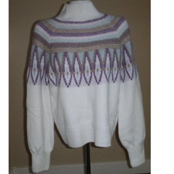 Womens Design365 Intarsia Patterned Sweater Size Small, Med, Large, XL 1X  NWT - Picture 1 of 3